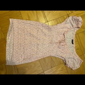 Sundae Muse Pink floral print dress